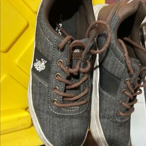 Kids Brown and Black Casual Shoes